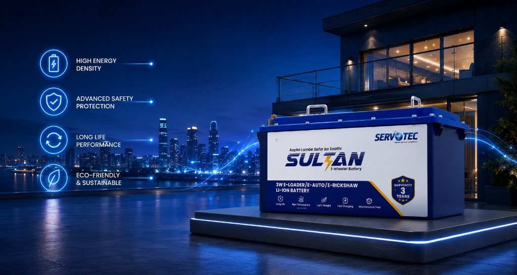 Servotech Sultan Lithium Smart Battery Showcase